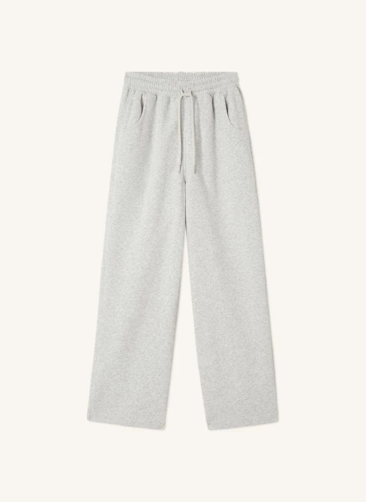 American Vintage - Baptown Cotton Jogger | Heather Grey