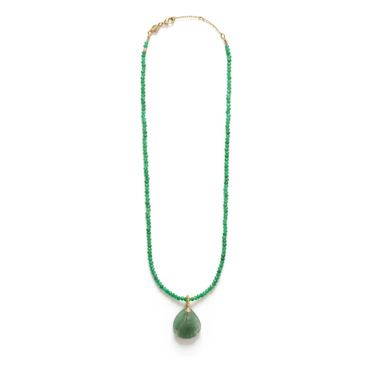 Anni Lu - Small Swimming Pendant Necklace | Jade