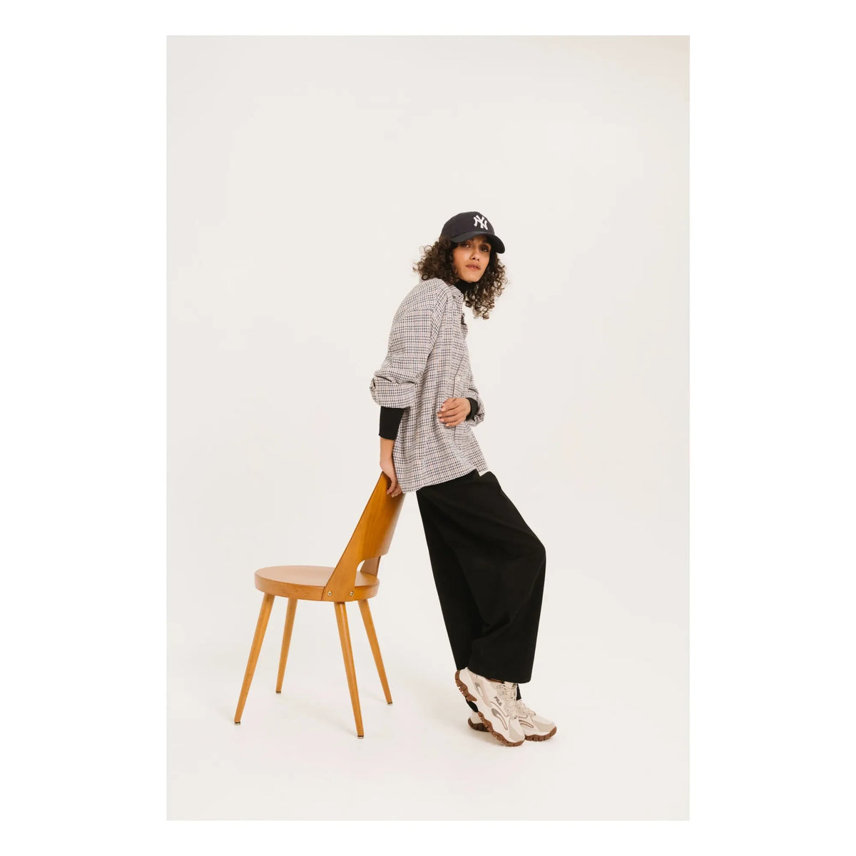 Sacrécoeur - Linetta Cotton Striped Shirt | Gray