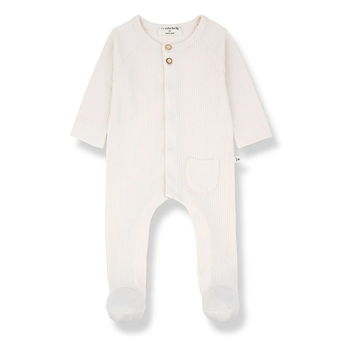1+ in the family - Ribbed Pajama Set Pau | Off-white