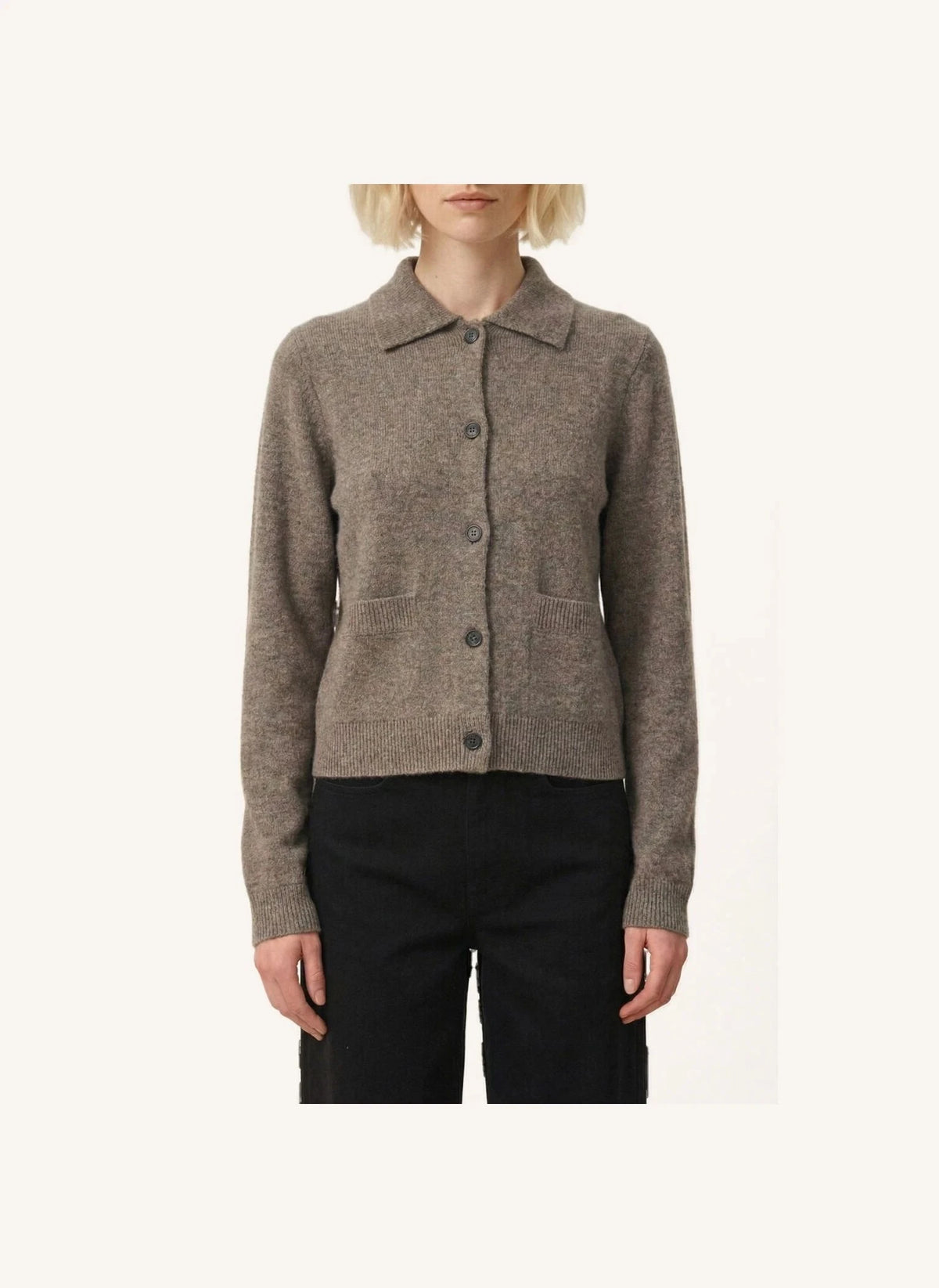Vanessa Bruno - Humphrey Wool Cardigan | Gray-brown