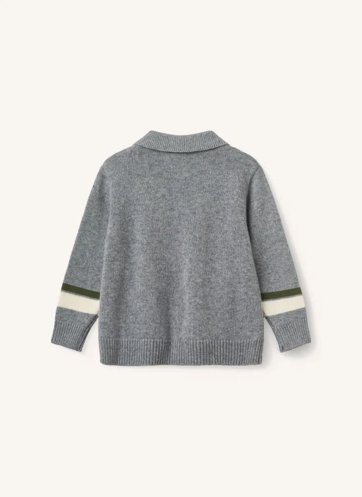 Copenhagen Colors - Lambswool and Cashmere Cardigan | Grey