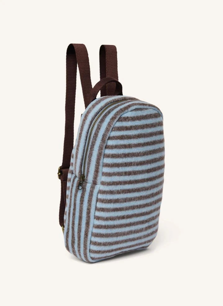 Studio Noos - Striped wool backpack | Light blue