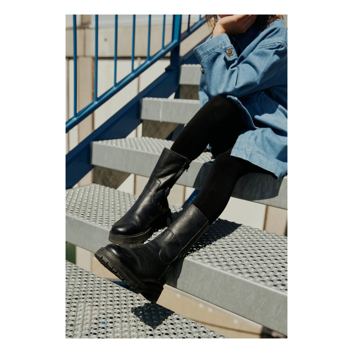 Angulus - Zipper Ankle Boots | Black
