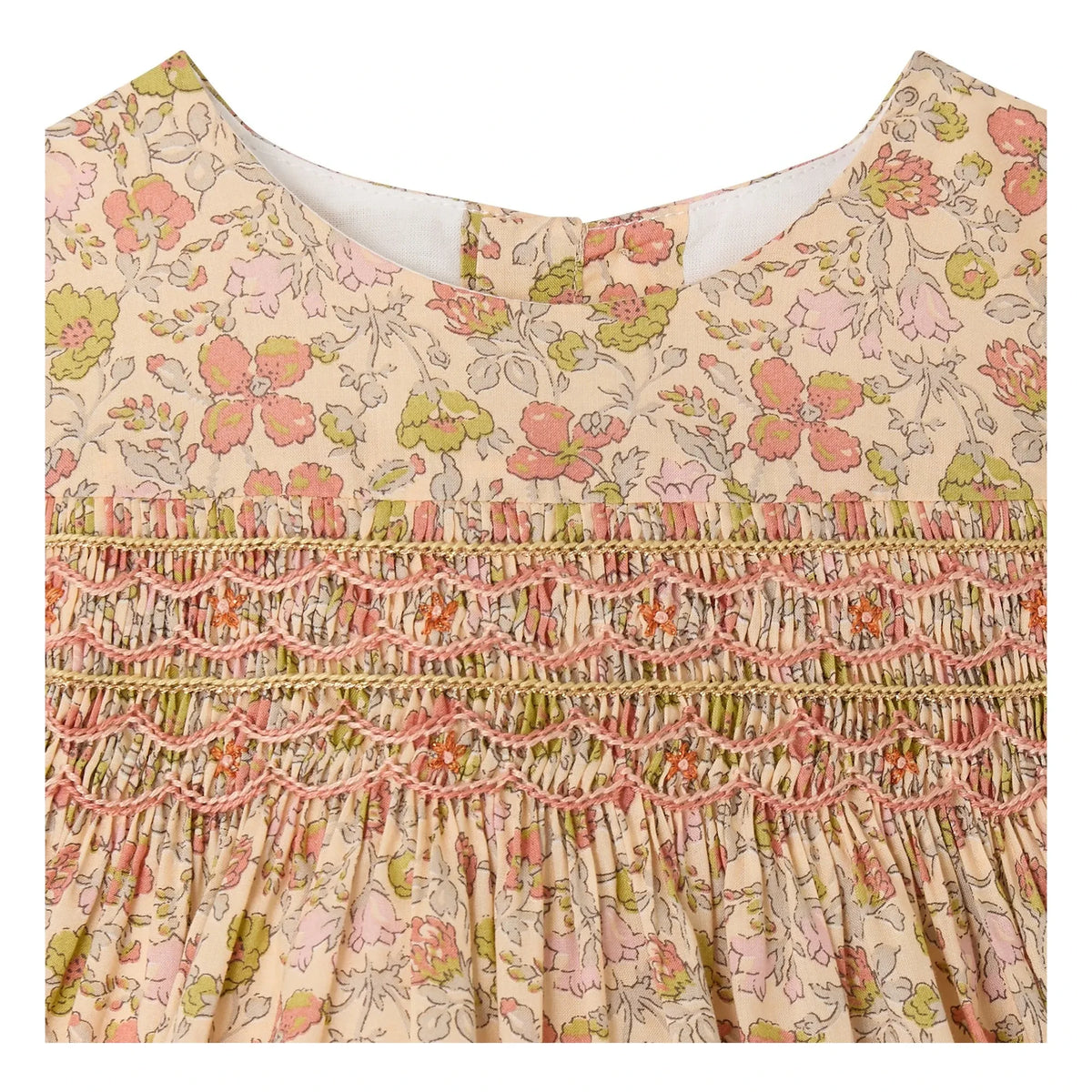 Bonpoint - Maruska Fleurie Organic Cotton Dress | Ecru