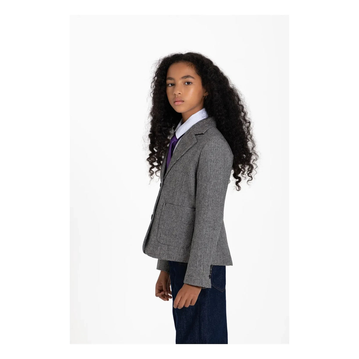 Finger in the nose - Welly Houndstooth Jacket | Black