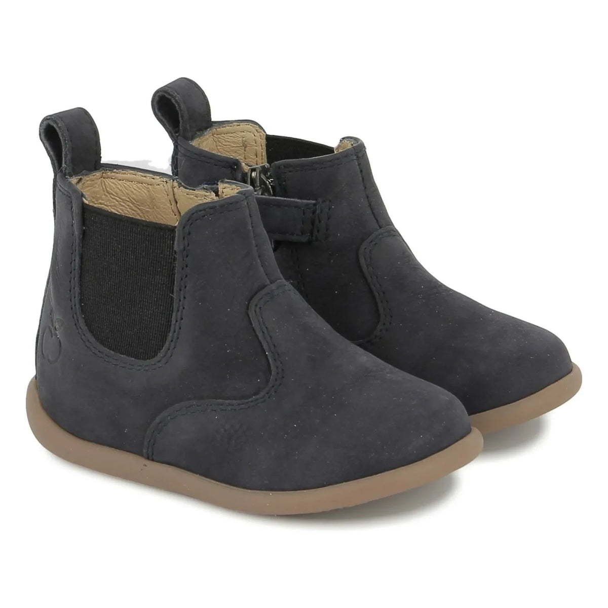 Pom d'Api - Nubuck High Ankle Boots | Navy