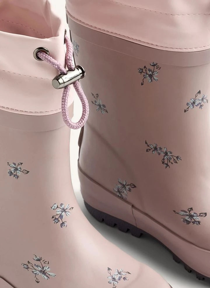 Wheat - Thermo Fleurs Rain Boots | Dust Pink