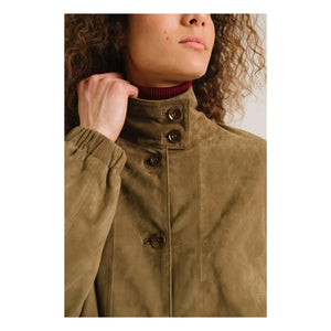Sacrécoeur - Lise Leather Jacket | Khaki