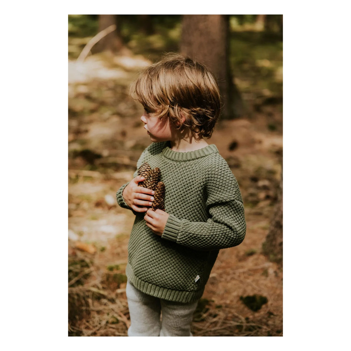Yuki - Kyoto organic cotton sweater | Green