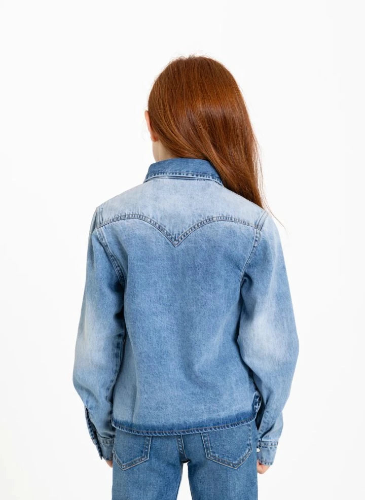 Hundred Pieces - Pauline Denim Shirt | Light Denim