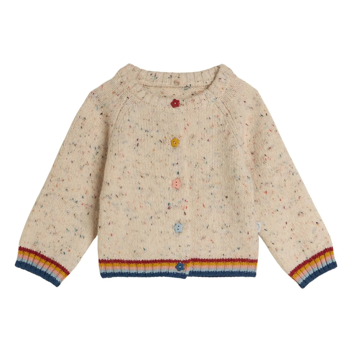 Stella McCartney Kids - Moucheté Wool Cardigan | Ivory