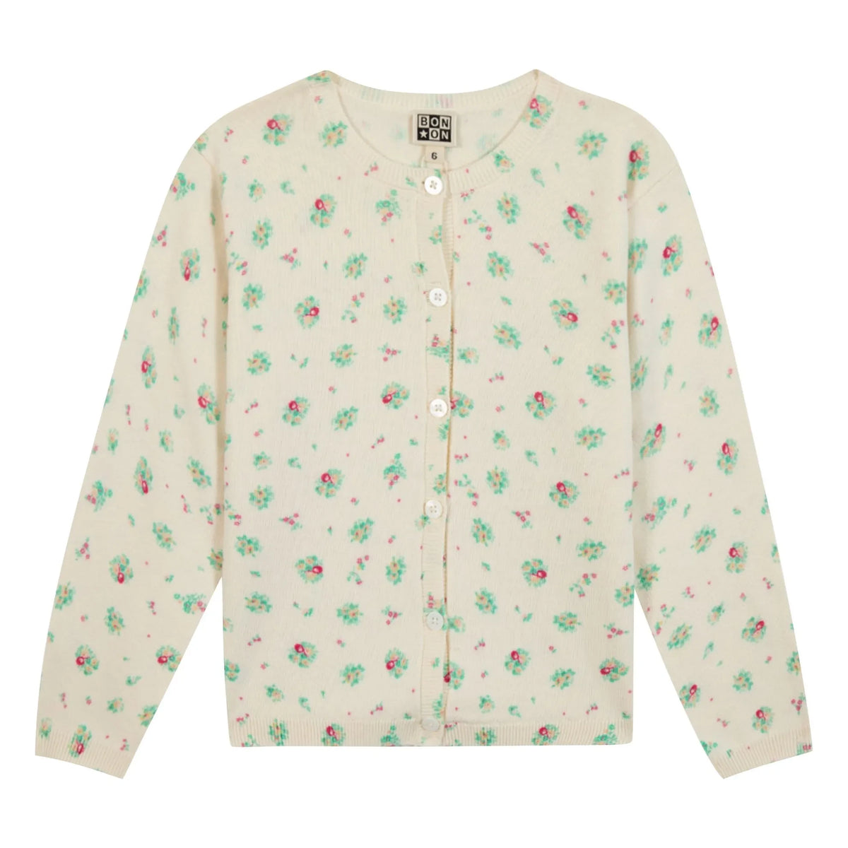 Bonton - Lilou Coco Bouquets Cardigan | Cream
