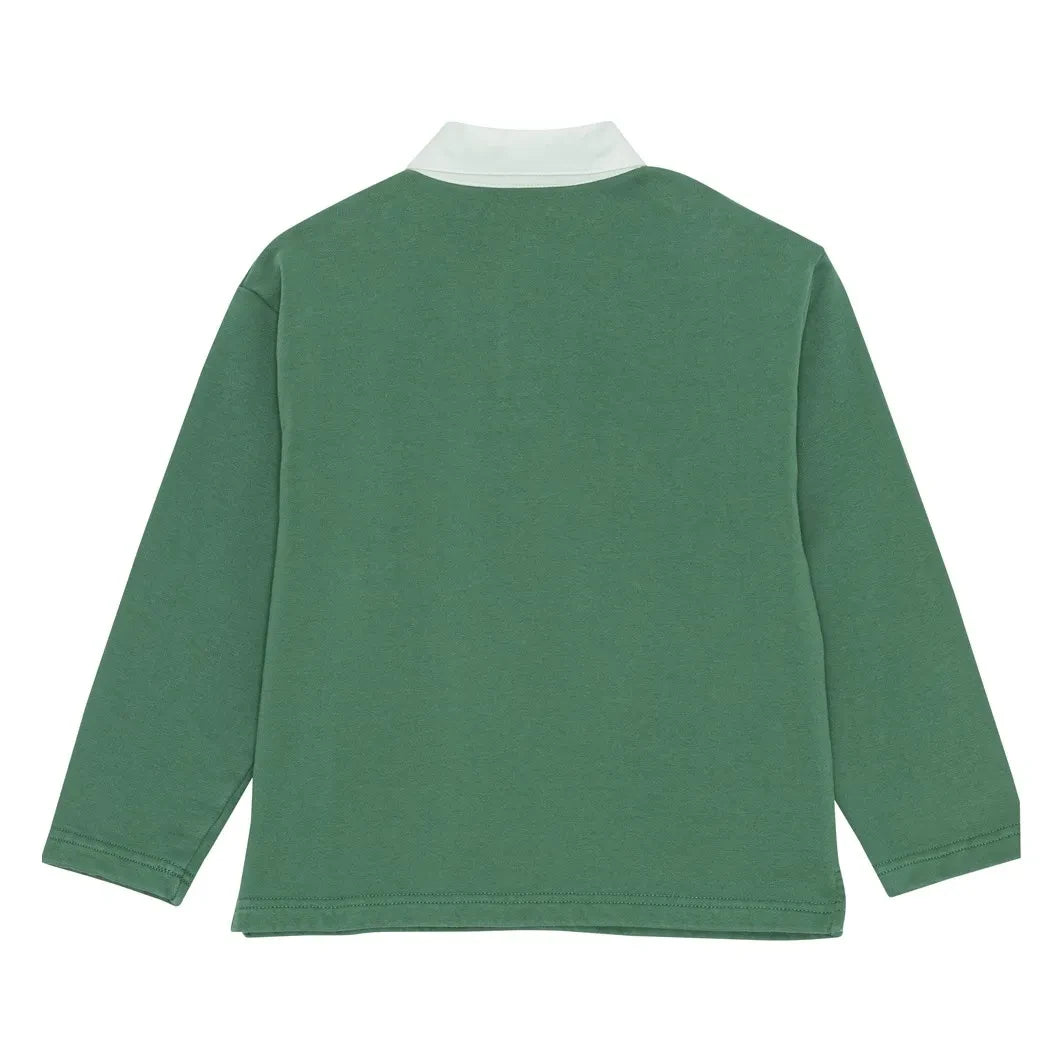 brunobruno nation - Dana Organic Cotton Polo Neck Sweater | Green