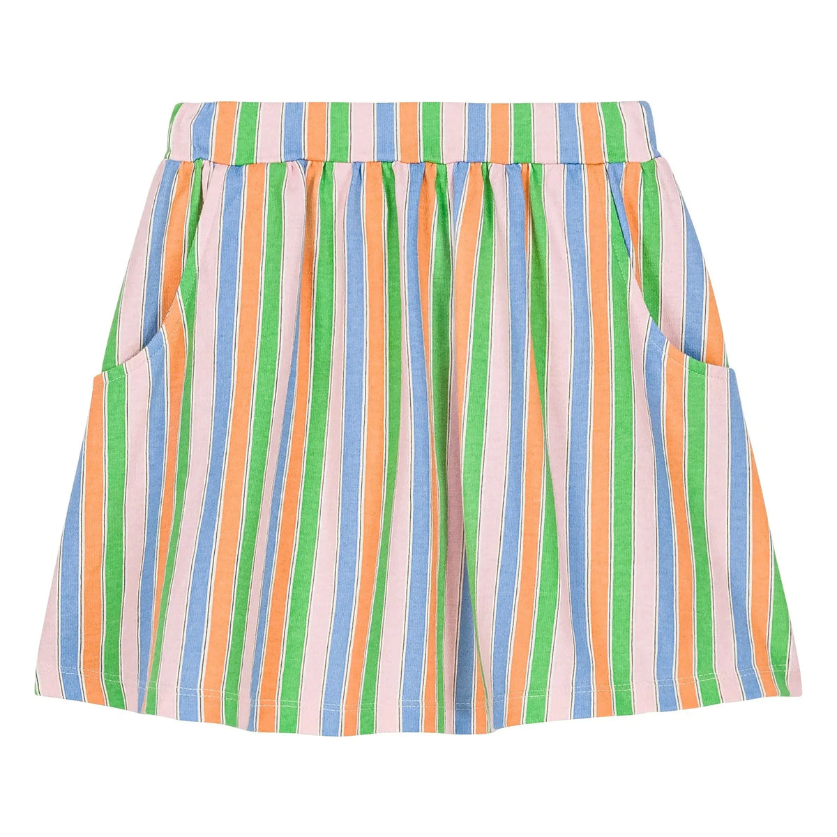 We Are Kids - Striped Room skirt Organic cotton | Pale Pink