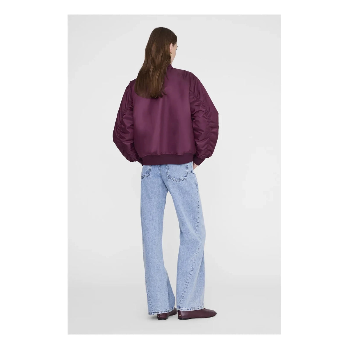 Anine Bing - Bomber Leon | Burgundy