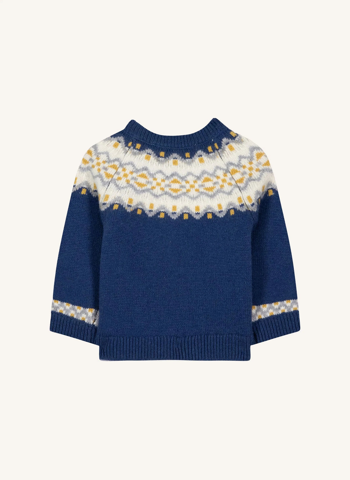 Tartine et Chocolat - Baby Wool Winter Jacquard Sweater | Indigo