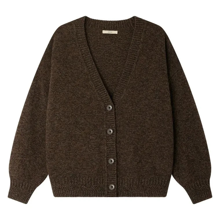 Sessùn - Sweet Monroe Oversize Merino Wool Vest | Brown