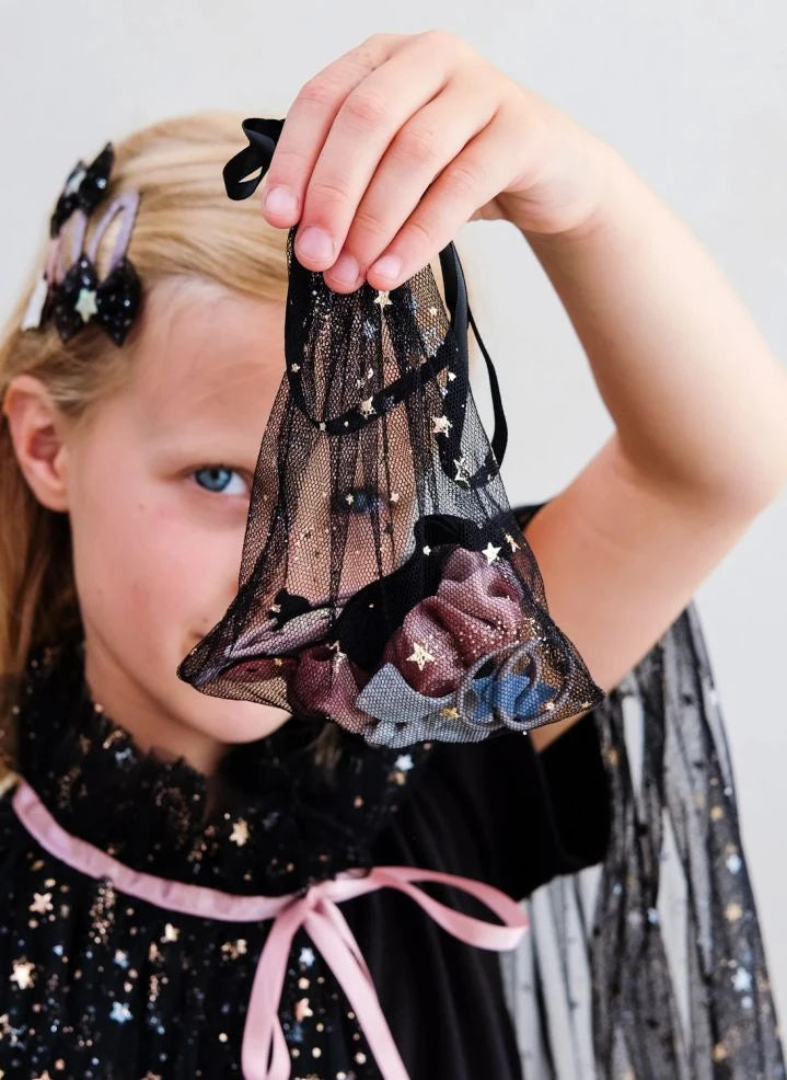 Mimi & Lula - Halloween Hair Clip & Clip Pouch | Black