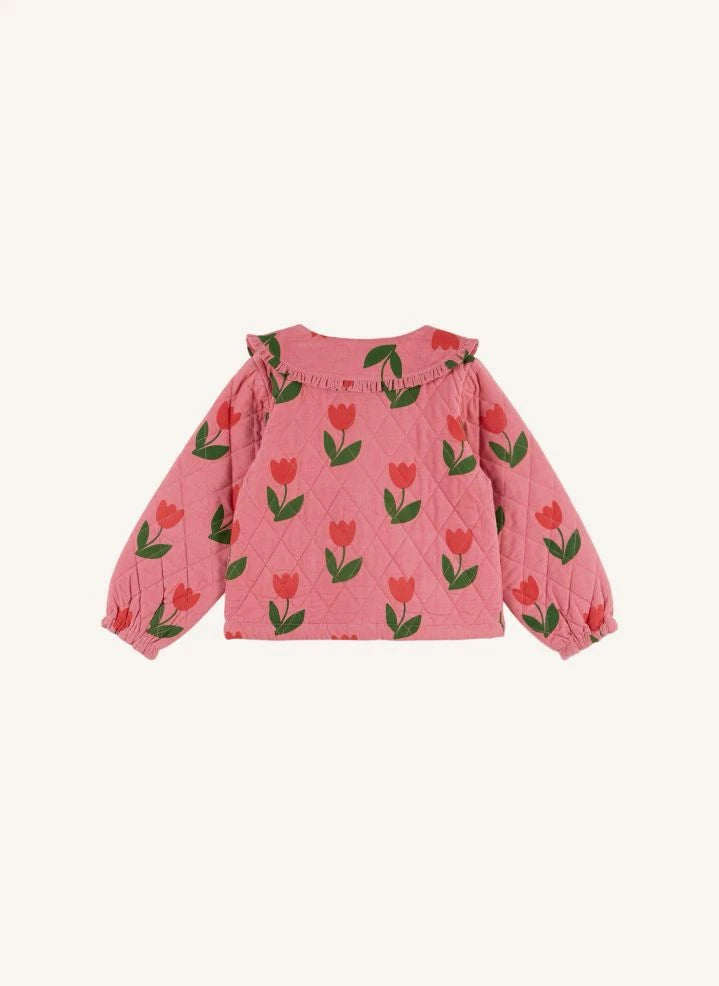 Emile et Ida - Velvet Tulip Quilted Jacket | Pink