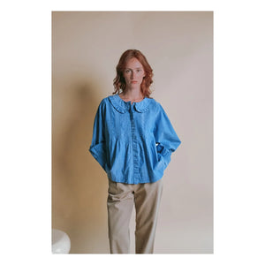 Emile et Ida - Ella Chambray Blouse | Blue