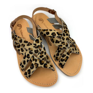 Théluto - Rome Leopard Sandal | Beige