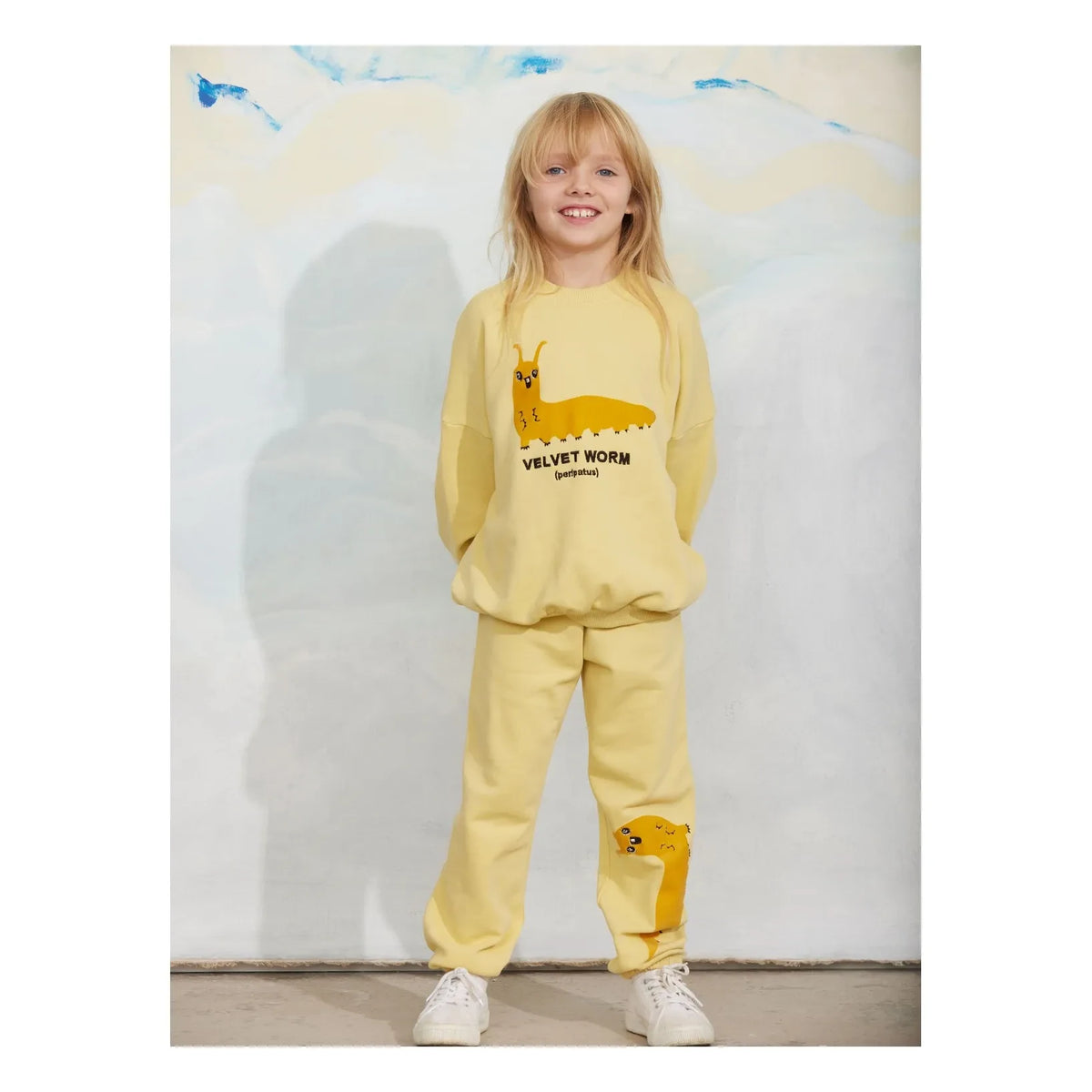 Mini Rodini - Organic Cotton Slug Sweat | Yellow