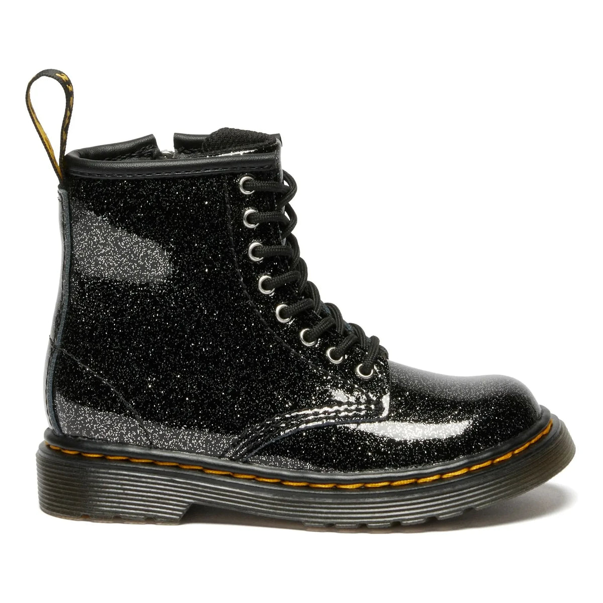 Dr. Martens - 1460 J Glitter Lace-Up Boots | Shiny Black