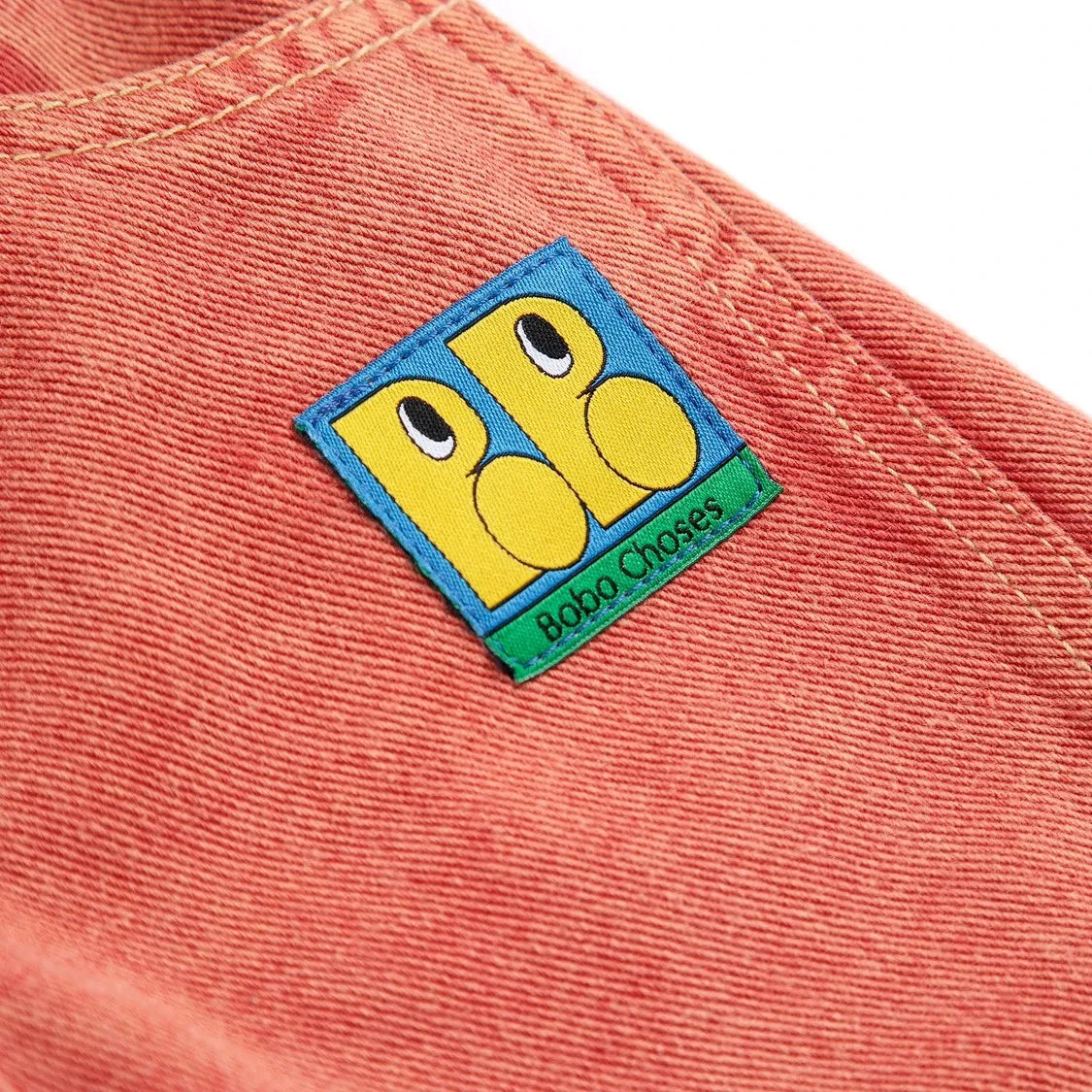 Bobo Choses - Washed Organic Cotton Denim Jeans | Red