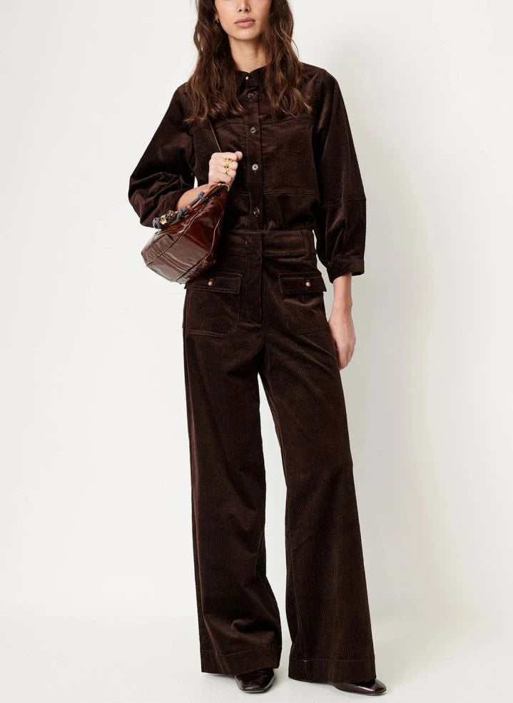 Sessùn - Leotown organic cotton blouse | Brown