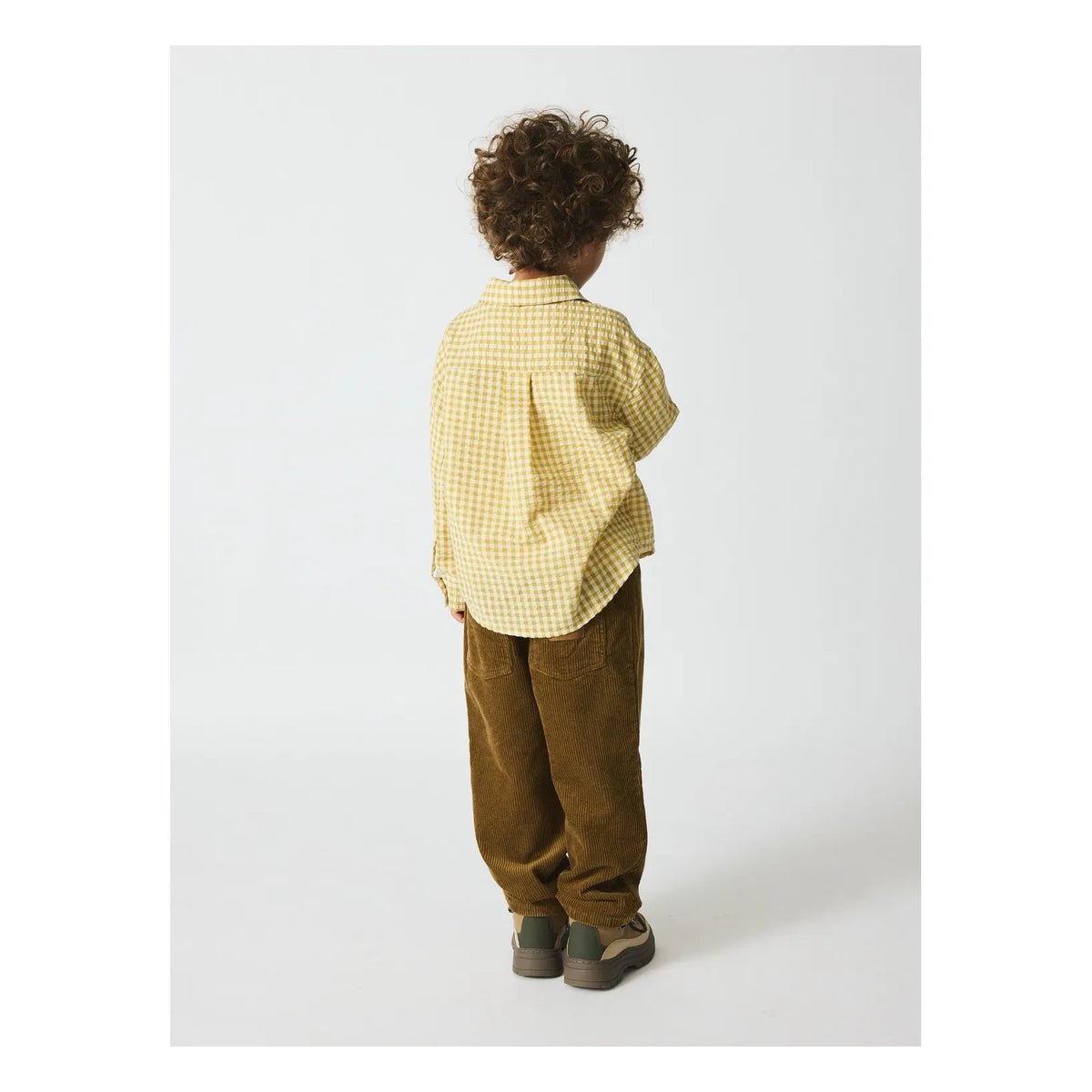 brunobruno nation - Nohrla Seersucker Shirt Made from Recycled Fibers | Yellow