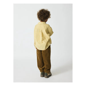 brunobruno nation - Nohrla Seersucker Shirt Made from Recycled Fibers | Yellow