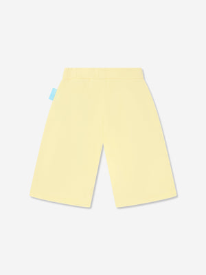Emporio Armani Boys Smurf Logo Shorts in Yellow