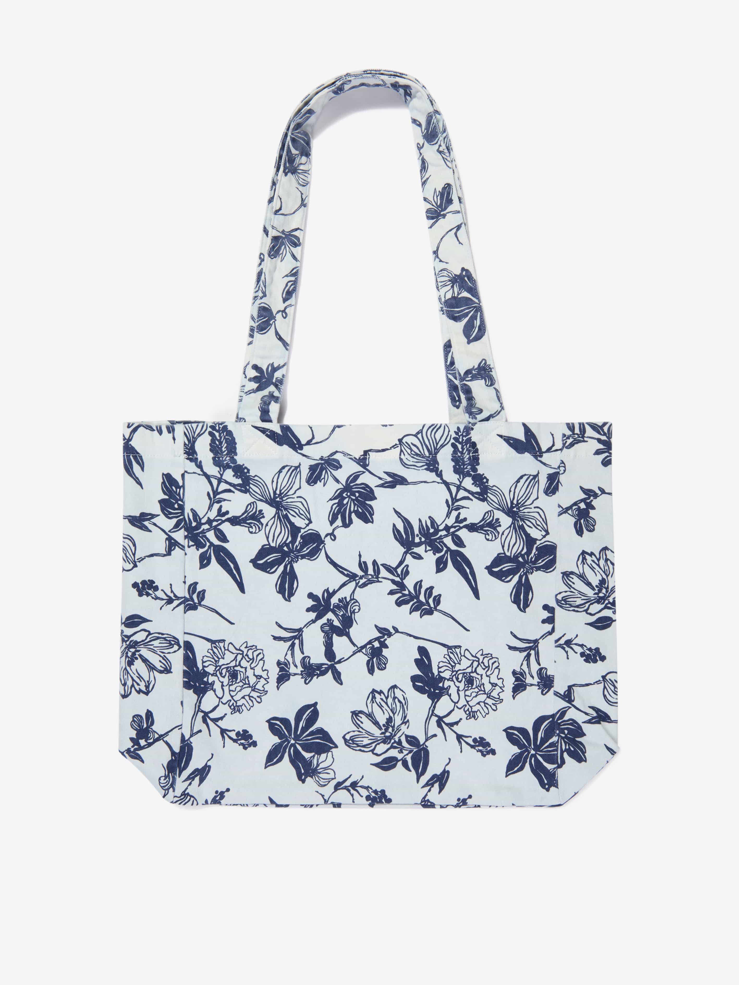 DL1961 Girls Floral Tote Bag in White