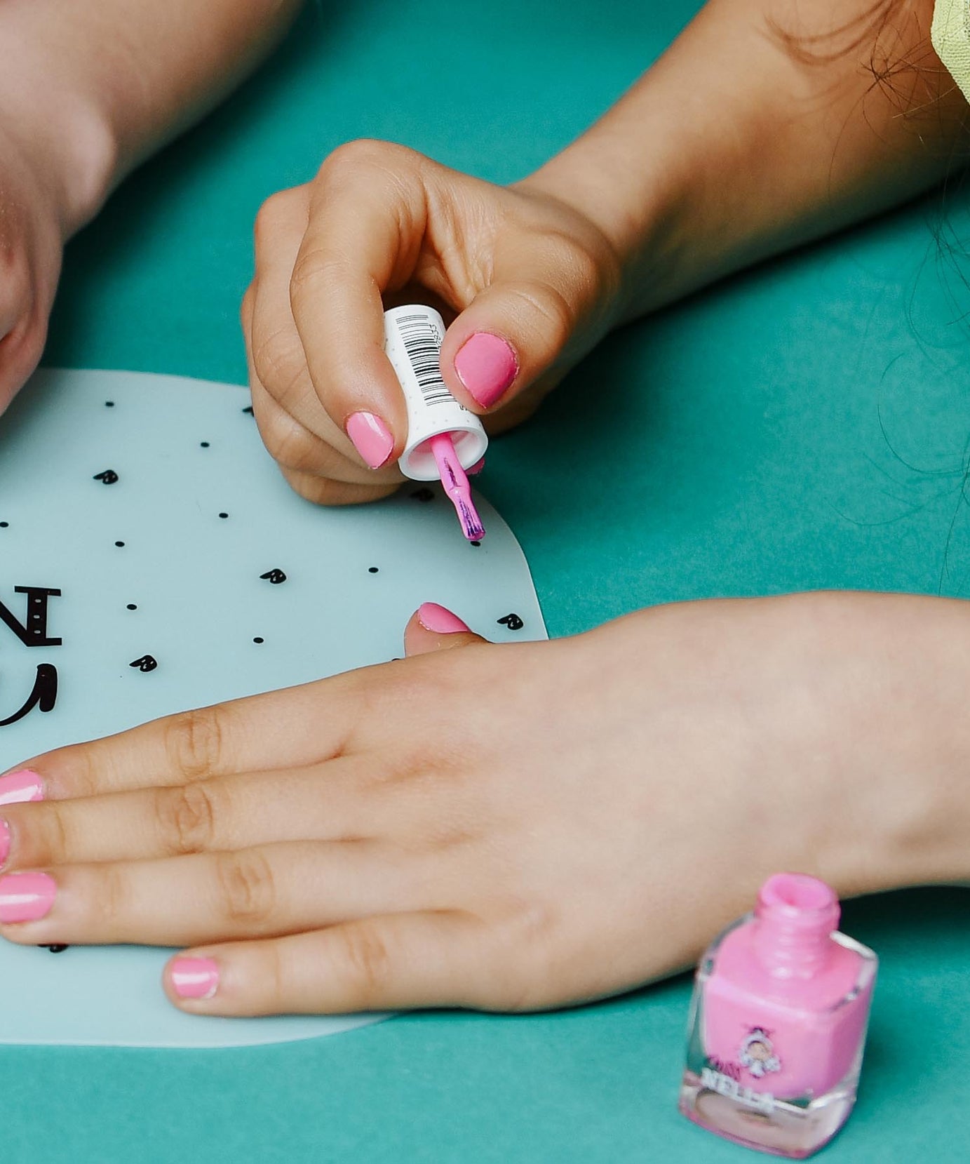 Miss Nella - Coral Pink Shimmery Peelable Nail Polish