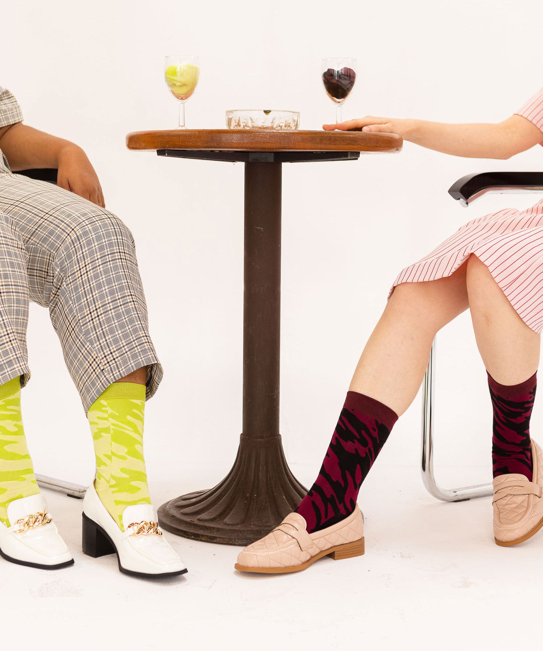 Eat My Socks - Yetişkin Beyaz Şarap Çorap - Dinossi