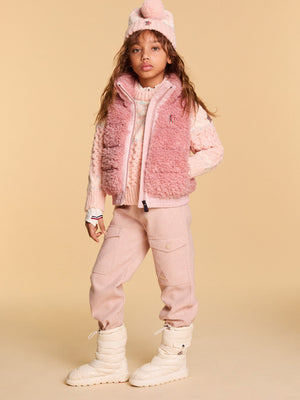Moncler Enfant Girls Grenoble Down Padded Gilet in Pink