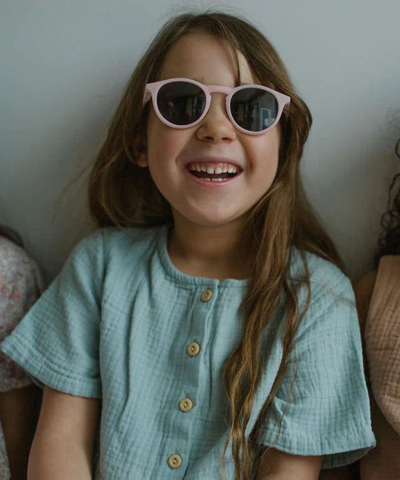 Leosun - Soft Pembe Polarize UV400 Çocuk Güneş Gözlüğü 3-8 Yaş-Dinossi