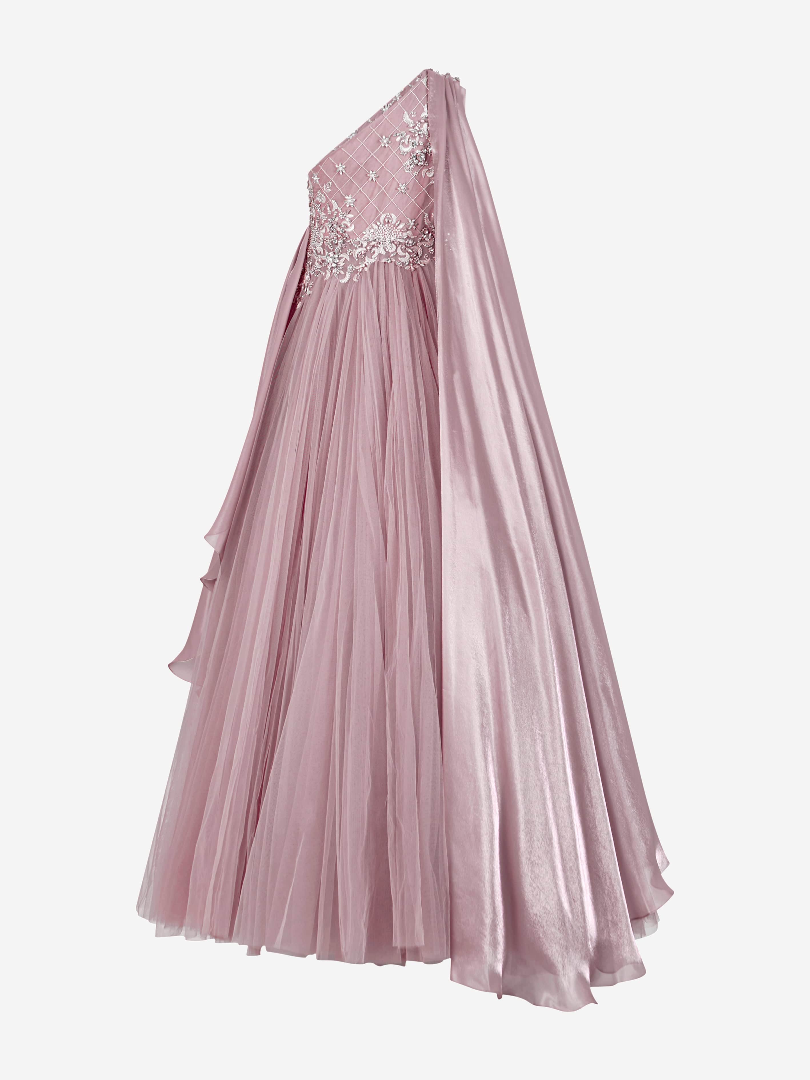 Maison Ava Girls Belinda Occasion Dress in Purple