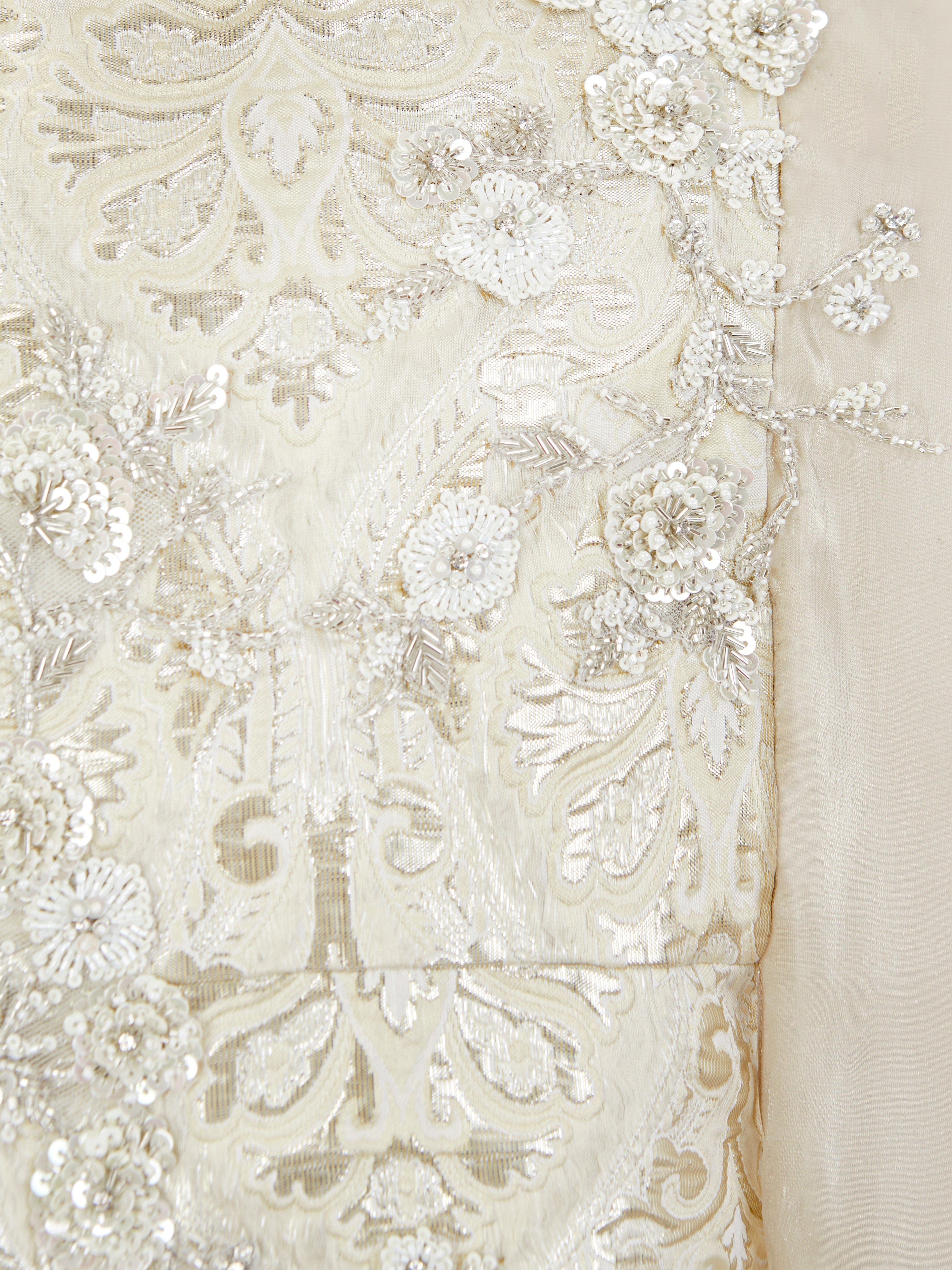 Maison Ava Girls Phoebe Occasion Dress in Gold