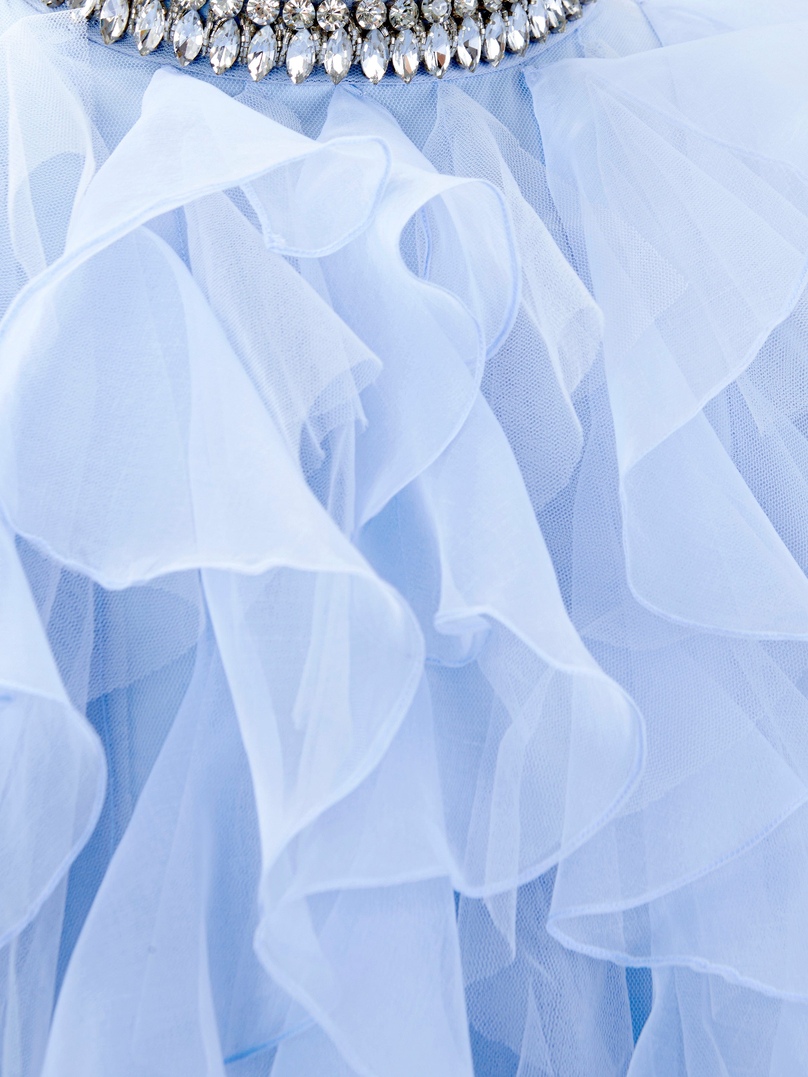 Maison Ava Girls Twyla Occasion Dress in Blue