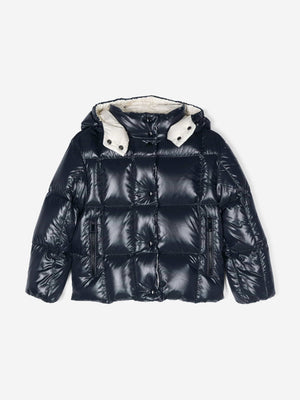 Moncler Enfant Girls Down Padded Parana Jacket in Navy