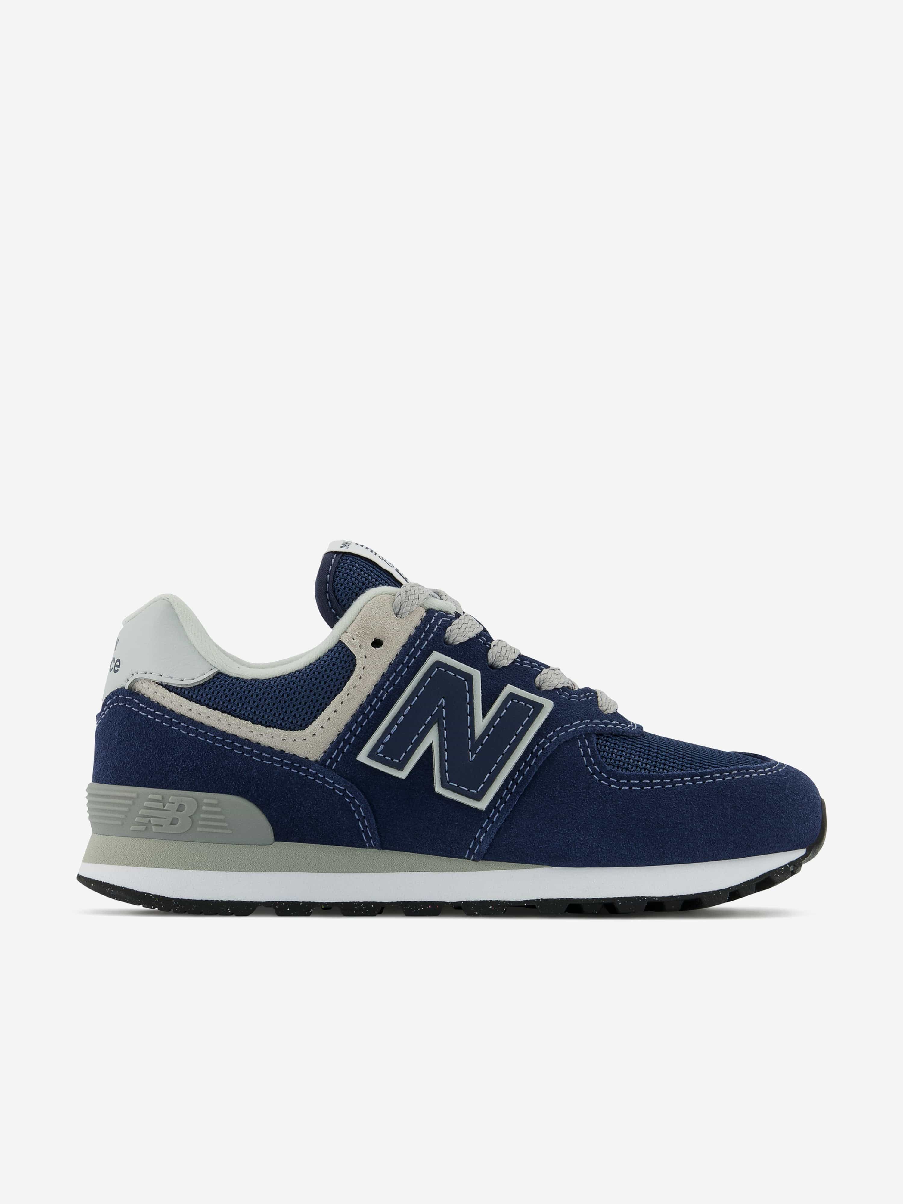 New Balance Kids Suede 574 Trainers in Navy