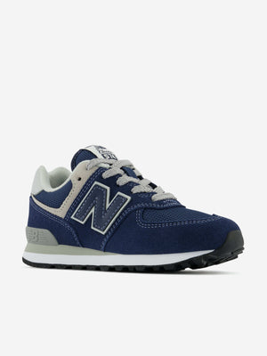 New Balance Kids Suede 574 Trainers in Navy