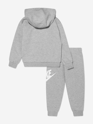 Nike Kids Club Fleece Tracksuit in Grey