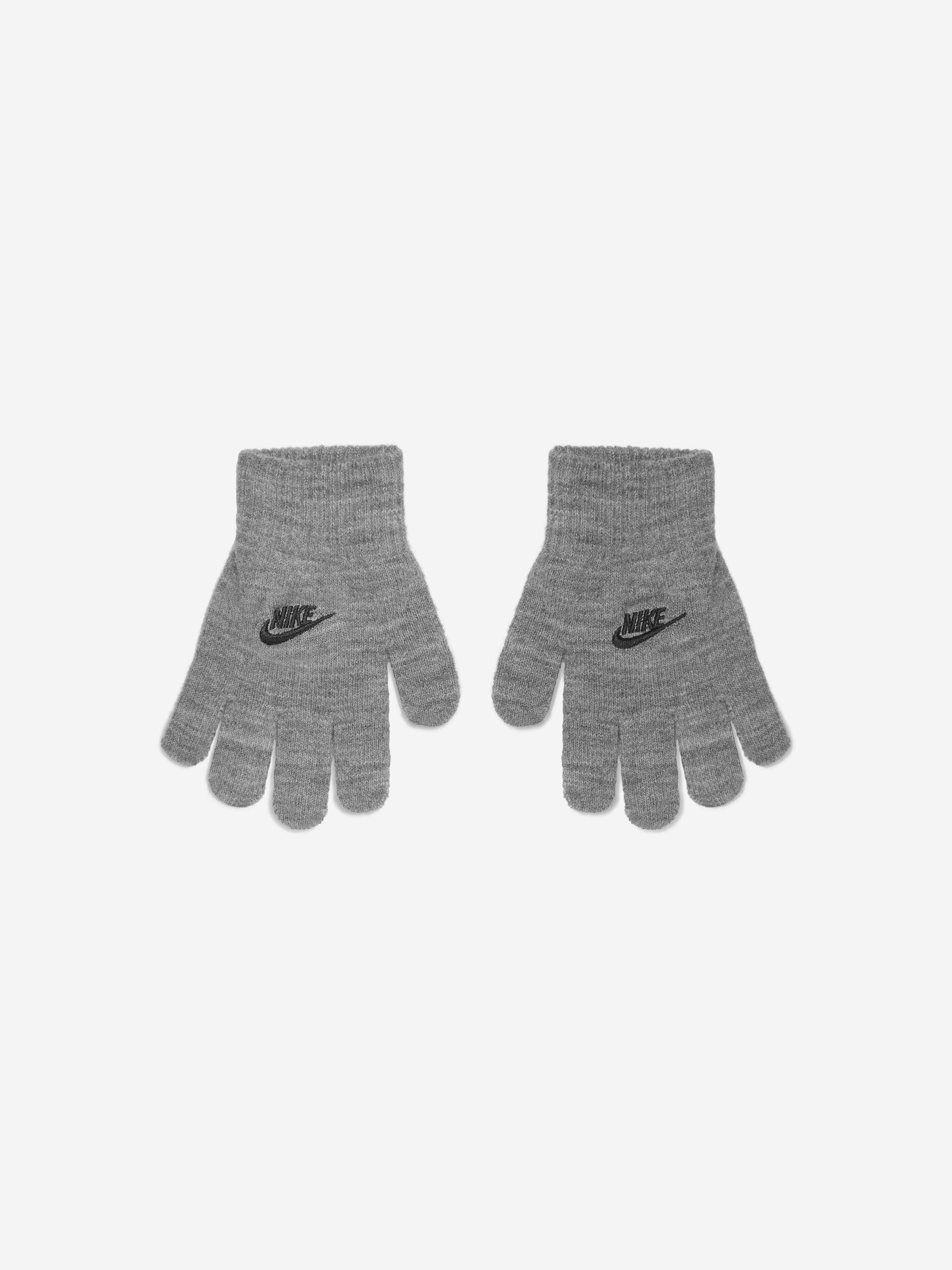 Nike Kids Club Beanie and Glove Set in Grey