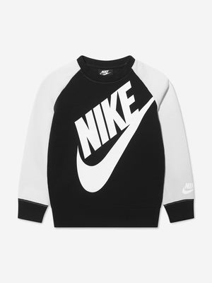 Nike Boys Oversized Futura Crew Tracksuit in Black