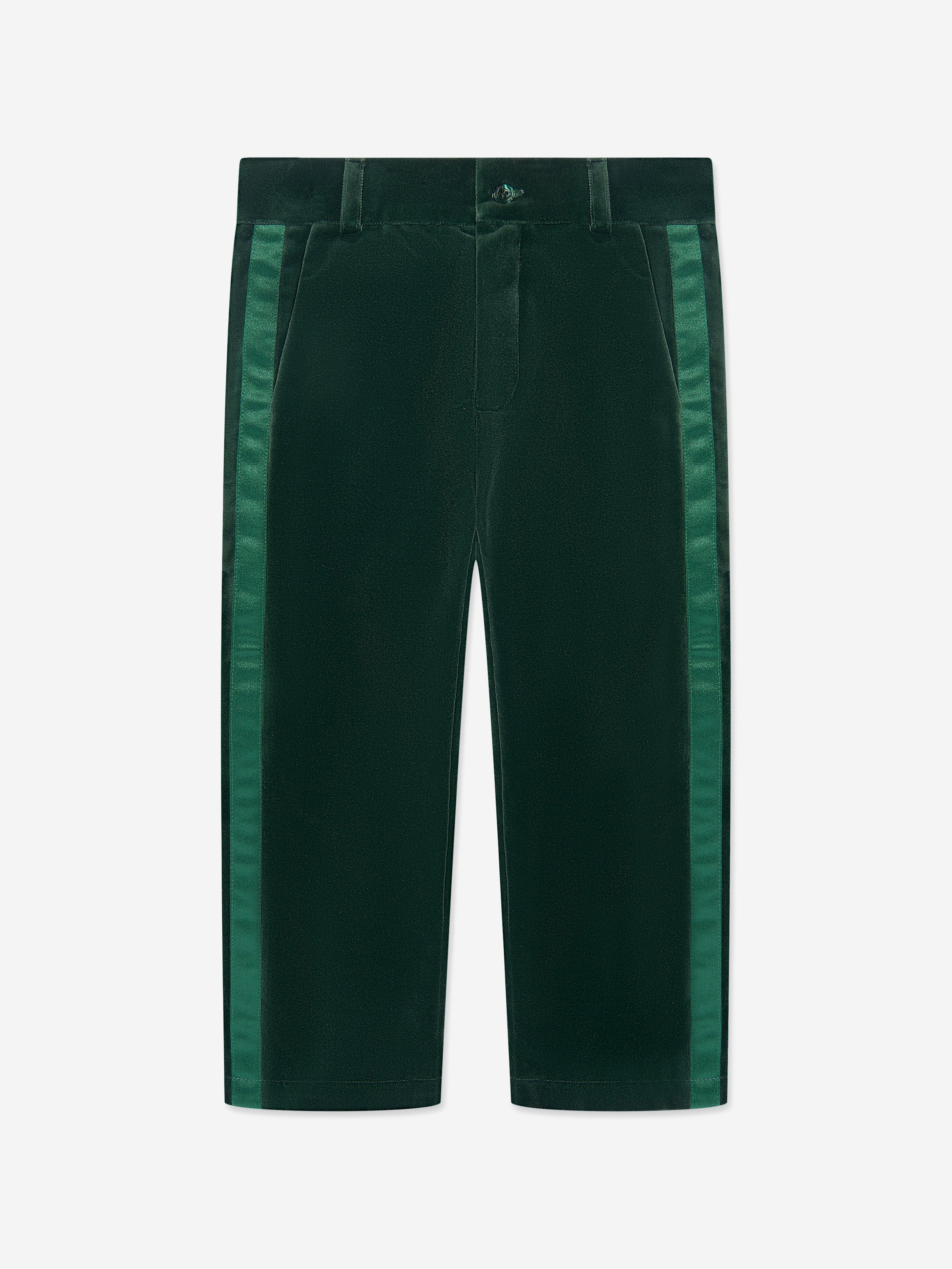 Patachou Boys Cotton Trousers in Green