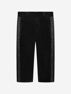 Patachou Boys Cotton Trousers in Black