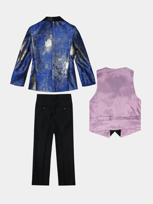 Romano Boys 3 Piece Suit in Blue
